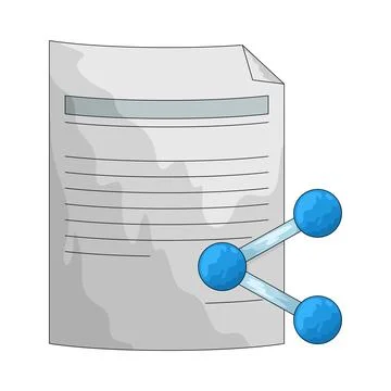Document share illustration Stock Illustration