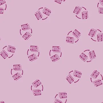 Document sharing hybrid work glyph vector seamless pattern Illustrazione stock