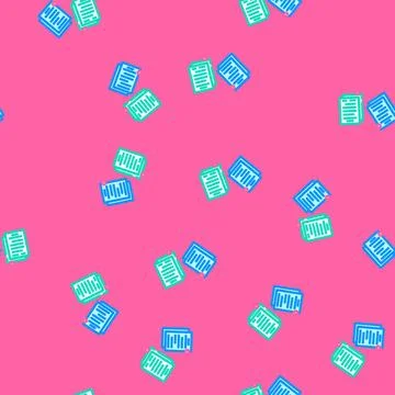 Document sharing hybrid work vector seamless pattern Illustrazione stock