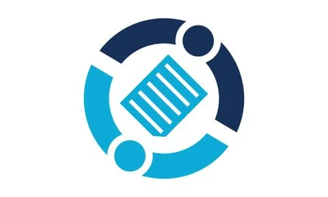 Document Sharing Template Stock Illustration