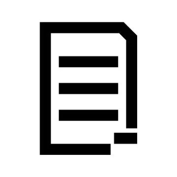 Document sheet substract black icon . Stock Illustration