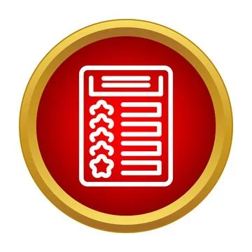 Document showing customer satisfaction review rating feedback 库存插图