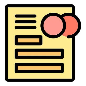 Document showing speech bubbles representing communication and feedback Stock Illustration