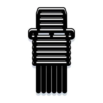 Document shredder machine destroying private information icon 스톡 일러스트