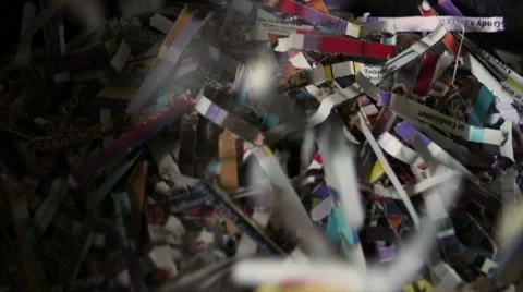 Document shredding Stock Footage 56269705