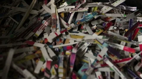 Document shredding  Stock Footage 56269807