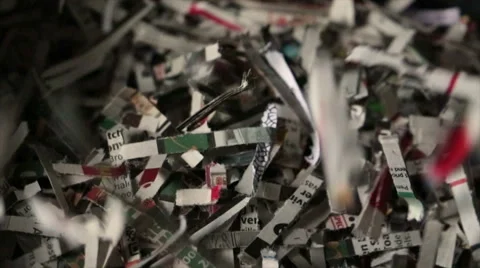 Document shredding Video stock 56269848
