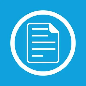 Document sign icon Stock Illustration