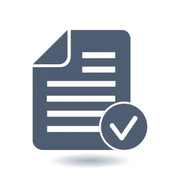 Document sign symbol Illustrazione stock