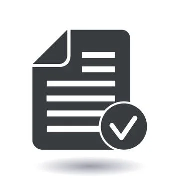 Document sign symbol. Stock Illustration