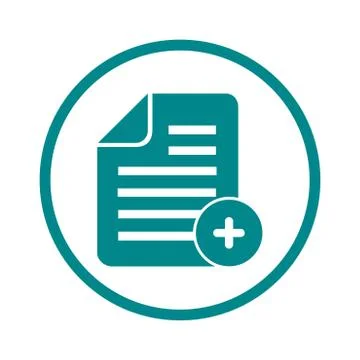 Document sign symbol. Stock Illustration