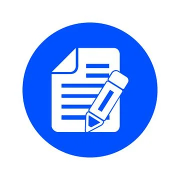 Document sign symbol. Stock Illustration