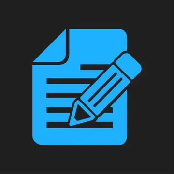 Document sign symbol. Illustrazione stock