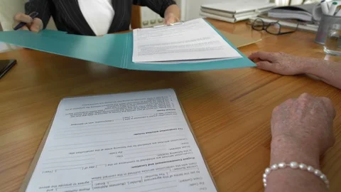 Document Signing Stock Footage 104596934