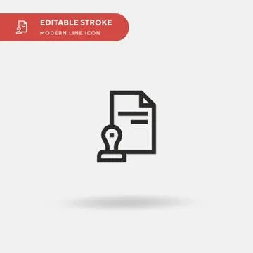 Document Simple vector icon. Illustration symbol design template for web mobi 库存插图