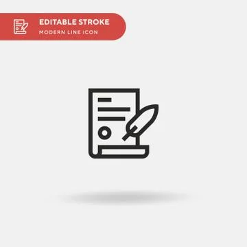 Document Simple vector icon. Illustration symbol design template for web mobi イラスト素材