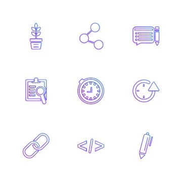 Document , sound , multimedia , user interface , pointer , eps icons set vect 스톡 일러스트