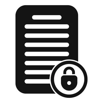 Document SSL certificate icon simple vector. Web secure Ilustración de archivo