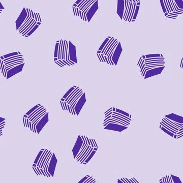 Document stack list glyph seamless pattern Stock Illustration