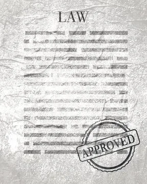 Document with stamp Stock Illustration