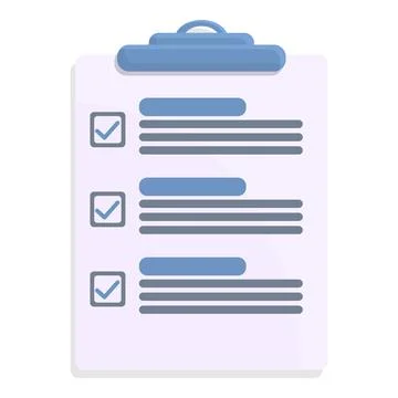 Document standard icon, cartoon style Illustrazione stock