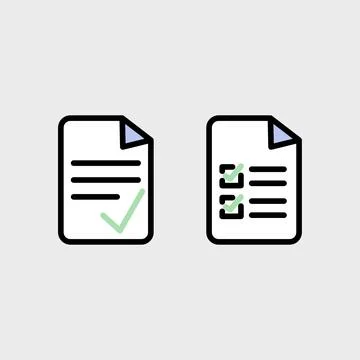 Document symbol vector set Stock-Illustration