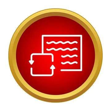 Document synchronization refresh data update icon design Illustrazione stock