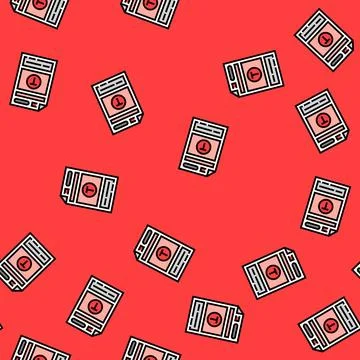 Document templates technical writer vector seamless pattern Illustrazione stock