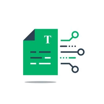 Document terms and conditions, write article, information summary, gather dat イラスト素材