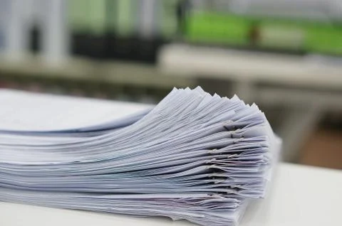 Document for test Foto stock