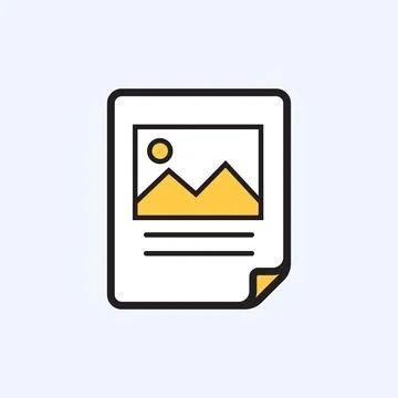 Document with text information icon in flat style. Note writing vector illu.. 스톡 일러스트