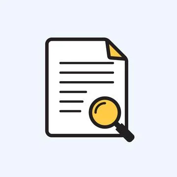 Document with text information icon in flat style. Note writing vector illu.. 스톡 일러스트