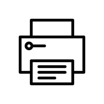 Document thin line icon  Illustrazione stock