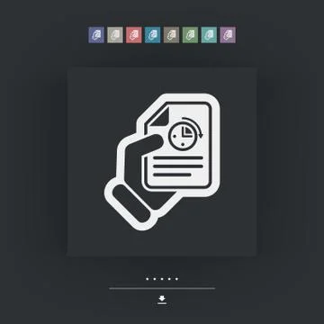 Document timing 스톡 일러스트