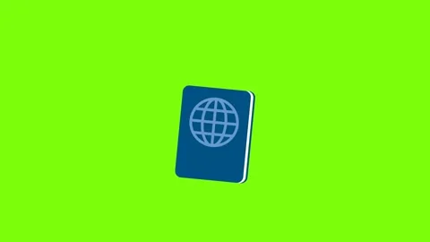 Document for tourism and global journey concept. Boarding passe for world travel Stock Footage 344688532