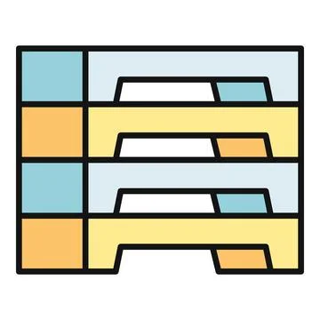 Document tray icon illustrating office organization and records Stock Illustration