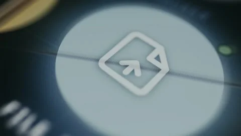 Document upload icon representing file sharing Stock Footage 334935198