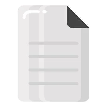Document vector flat icon, school and education icon. Illustrazione stock