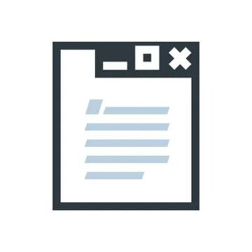 Document vector icon Stock Illustration