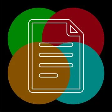 Document vector icon Stock Illustration