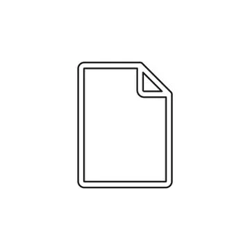 Document vector icon Stock Illustration
