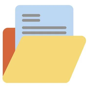 Document vector icon Stock Illustration