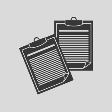 Document vector illustration , vector icon Stock Illustration