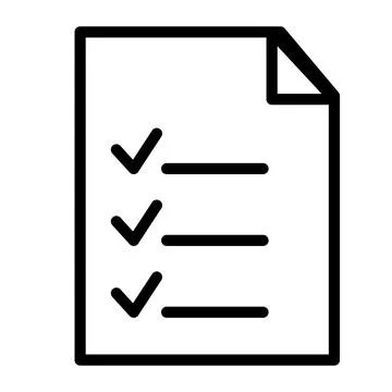 Document vector paper icon and office symbol business check page. File mark.. Illustrazione stock