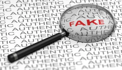 Document Verification, Searching for fraudulent Informations Stock Illustration