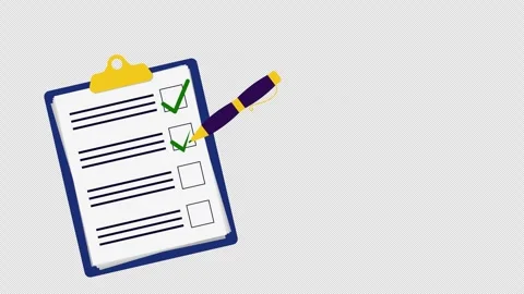 Document Verification Success Animation with Checkmark Stock Footage 318584239