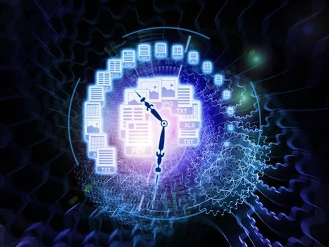 Document vortex 스톡 일러스트
