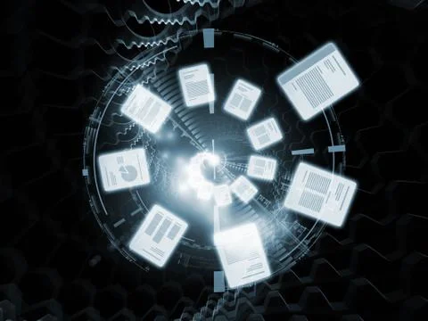 Document vortex 스톡 일러스트