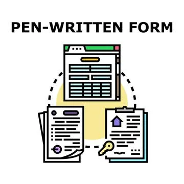 Document workflow illustrating online and offline application process 스톡 일러스트