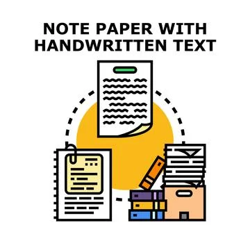 Document workflow process organizing handwritten note paper イラスト素材